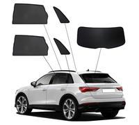 SunClip Privacy & Sun protection compatible with Audi Q3 (F3B) 2019-2025 excl. Sportback, Black