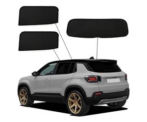 SunClip Privacy & Sun protection compatible with Jeep Avenger (J2) 2023-, Black