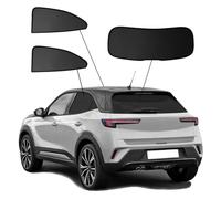 SunClip Privacy & Sun protection compatible with Opel Mokka II 2020- incl. Mokka-e, Black