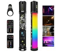 suncrafter TL30 RGB Tube Light, RGBWW 360° Adjustable Magnetic Video Lighting Stick with Smart App Control, 2700K-10000K CRI96+ TLCI99+, 21 Scenes, Focusable Spotlight, 5000mAh