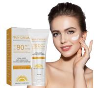 Suncream ,Suncream For High Sun Protection Spf 90 Face Moisturiser,Sun Block, Reduces Risk Of Sun Allergies For Outdoor Sun Cream Factor,Can Effectively Isolate Ultraviolet Rays
