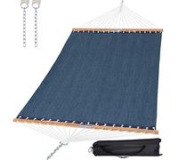SUNCREAT Hammocks Two Person Tree Hammock, Heavy Duty Hammock for Poolside, Garden, Backyard, Patio, 450lbs Capacity, Navy