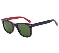 SunCristal Retro Classic Mens Womens Sunglasses UV400 Protection Modern Retro Brown Sun Glasses Acetate Square Shades Classic For Cycling Driving Fishing