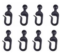 SunCula Plastic Hooks 40 Pack, Black for Gazebo Curtains and Mosquito Netting