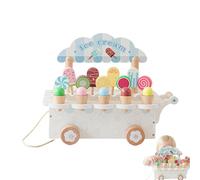 Sundae Store Game Kit - Creative Simulation Of Copse Cart, Chilled Toys, Sorbet Counter Base For Youth, Organic Cone Traders Support | Social Interaction