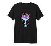 Sundae with Fruit Ice Cream and a Cherry Premium T-Shirt