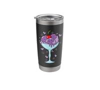 Sundae with Fruit Ice Cream and a Cherry Stainless Steel Insulated Tumbler