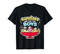 Sundaes are for The Boys Funny Sundae Cold Ice Cream Gelato T-Shirt