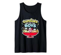 Sundaes are for The Boys Funny Sundae Cold Ice Cream Gelato Tank Top