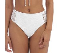 Sundance High-Waist Bikini Bottom, White, Medium