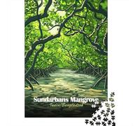 Sundarbans Mangrove Forest Adult Jigsaw Puzzle, 1000 Pieces, 38x26cm/1000pcs, Indoor Activity Away from Screens, Evening Leisure And Time at Home