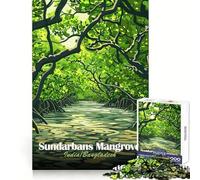 Sundarbans Mangrove Forest for Adults 1000 Piece Puzzle Mind Exercise Toy Gentle Leisure Design Assembly Seasonal Gift 38x26cm