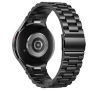 SUNDAREE One Click Strap Compatible with Samsung Galaxy Watch 7/Watch 6 Classic 47MM/5 Pro/FE,No Gap Men Woman Stainless Steel Metal Band for Galaxy 7/6/5/4 44MM 40MM 46MM 43MM 42MM 45MM LTE,Black