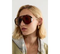 Sunday Afternoon Oversized Aviator Sunglasses at Free People in Chocolate - female