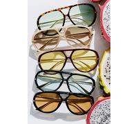 Sunday Afternoon Oversized Aviator Sunglasses at Free People in Marshmallow Pearl - female