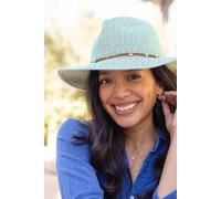 Sunday Afternoons 'Wanderlust' Stylish UPF 50+ Summer Fedora Hat in Pale Blue | Size: S/M Sunday Afternoons Pale Blue S/M