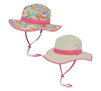 Sunday Afternoons 'Clear Cr oonie' Kids Reversible UPF 50+ Sun Hat in Fuchsia | Size: Medium Sunday Afternoons Fuchsia M
