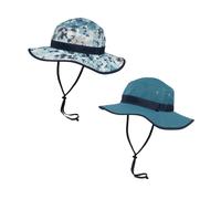 Sunday Afternoons 'Clear Creek' UPF 50+ Crushable Reversible Sun Hat in Mid Blue | Size: Medium Sunday Afternoons Mid Blue M