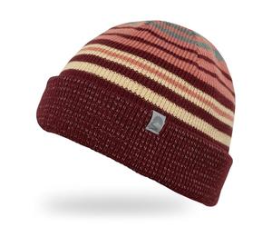 Sunday Afternoons Myriad Reflective Beanie, Raisin Stripes, One Size