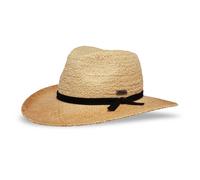 Sunday Afternoons 'Tulum' Lightweight Breathable UPF 50+ Raffia Fedora in Beige | Size: Medium Sunday Afternoons Beige M