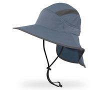 Sunday Afternoons 'Ultra Adventure' Kids UPF 50+ Sun Hat with Neck Cape in Mid Blue | Size: Medium Sunday Afternoons Mid Blue M