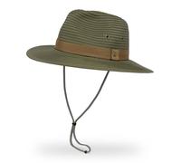 Sunday Afternoons 'Ventura' Lightweight Adjustable UPF 50+ Fedora Hat in Dark Olive | Size: Medium Sunday Afternoons Dark Olive M