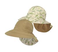 Sunday Afternoons Women's 'Natural Blend' Reversible UPF 50+ Sun Hat With Neck Cape in Beige | Size: Medium/Large Sunday Afternoons Beige M/L