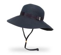 Sunday Afternoons Women's 'Siena' Extra Wide Brim Ribbon Crushable UPF 50+ Sun Hat in Navy | Size: S/M Sunday Afternoons Navy S/M