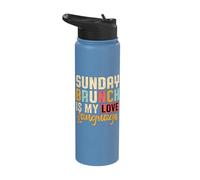 Sunday Brunch is My Love Language Stainless Steel Insulated Water Bottle