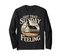 Sunday Christian Church Chapel Worship Community Family Long Sleeve T-Shirt