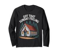 Sunday Christian Church Chapel Worship Community Family Long Sleeve T-Shirt