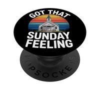 Sunday Christian Church Chapel Worship Community Family PopSockets Adhesive PopGrip