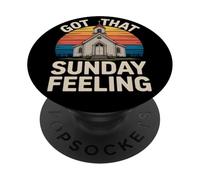 Sunday Christian Church Chapel Worship Community Family PopSockets Adhesive PopGrip
