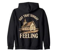 Sunday Christian Church Chapel Worship Community Family Zip Hoodie
