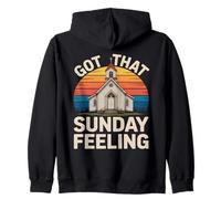 Sunday Christian Church Chapel Worship Community Family Zip Hoodie