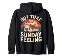 Sunday Christian Church Chapel Worship Community Family Zip Hoodie