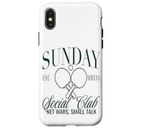 Sunday Club Table Tennis Net Wars, Small Talk Graphic Case for iPhone X/XS