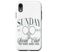 Sunday Club Table Tennis Net Wars, Small Talk Graphic Case for iPhone XR
