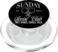 Sunday Club Table Tennis Net Wars, Small Talk Graphic PopSockets PopGrip for MagSafe