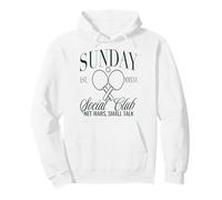 Sunday Club Table Tennis Net Wars, Small Talk Graphic Pullover Hoodie