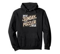 Sunday Crossword Puzzle Morning Ritual Coffee Pullover Hoodie