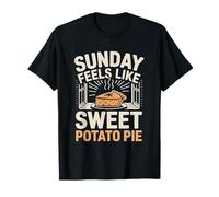 Sunday Feels Like Sweet Potato Pie Funny Dessert T-Shirt