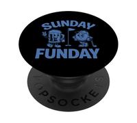 Sunday Funday Golfer Golf Lover Funny Golfing Golf Course PopSockets Adhesive PopGrip