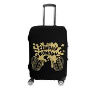 Sunday Funday Luggage Cover Travel Suitcase Protector Anti-Scratch Suitcase Cover L