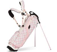 SUNDAY GOLF 2026 EL CAMINO STAND BAG - PINK CHECKER