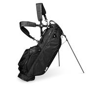 Sunday Golf Ryder Stand Bag: Lightweight Golf Bag,2.2kg (4.9 lbs),Features Waterproof Zippers,7 Spacious Pockets,Velcro Glove Holder and Rain Hood. Ideal Golf Stand Bag for Up to 14 Clubs,Matte Black