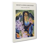 Sunday in The Alps Ernst Ludwig Kirchner Canvas Print | Gallery Wrapped 30mm Frame Wall Art | 30x20 inches | Ready to Hang | Surrealist Picture | Living Room Bedroom Lounge Office