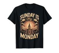 Sunday is My Monday Pastor Preacher Ministry Church Value Graphic T-Shirt
