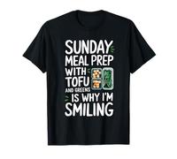 Sunday Meal Prep with Tofu and Greens for Vegan Foodie T-Shirt
