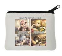 Sunday Productivity Expectations vs Reality Neoprene Coin Purse Pouch 10x11cm White
